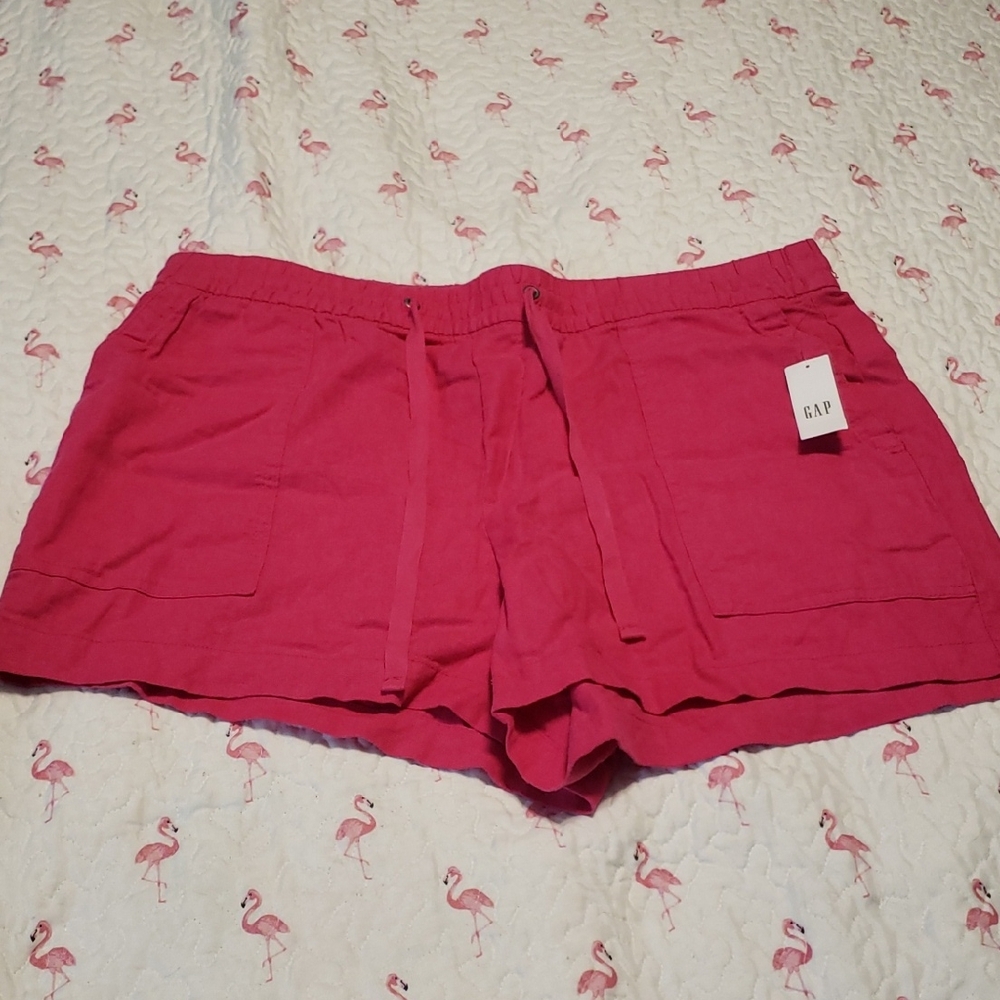 GAP Women's Pink Linen Shorts